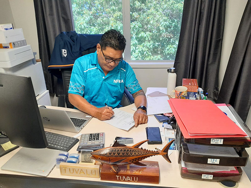 Launch of FAD Buoy Retrieval and Recycling Project in Tuvalu
